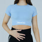 Short sleeved crop top